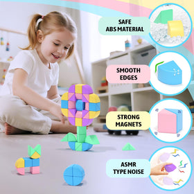 Hiwawind blocks built from ultra-safe ABS plastic with rounded edges for toddler play.