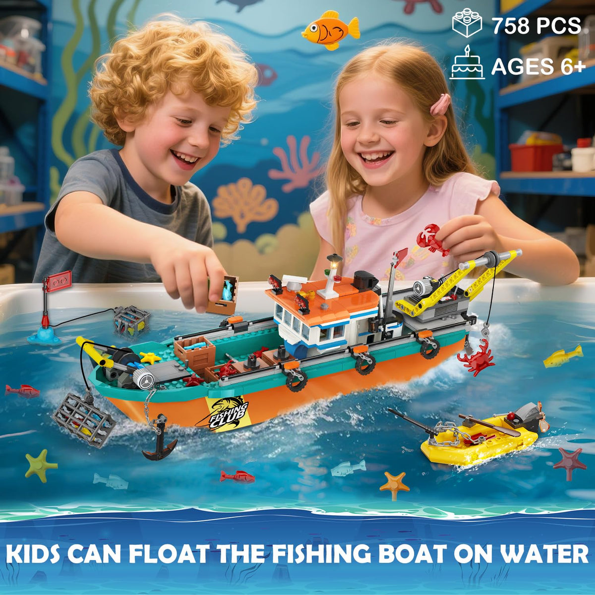 HiWEEGO speedboat adds fast-moving coastal action to playtime.