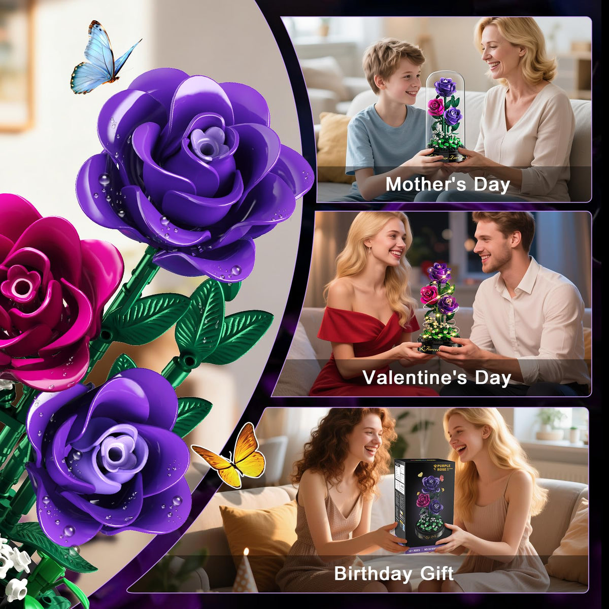 HiWEEGO eternal rose gift pack suitable for special occasions.