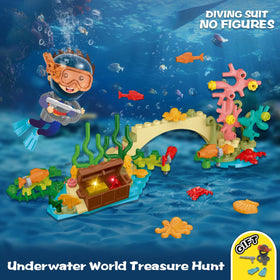 HiWEEGO Shark cage with sea creatures sparks storytelling and marine-life imagination