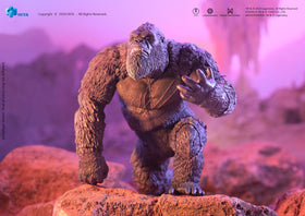 Hiya Toys Godzilla x Kong Kong Basic Exquisite figure shows multiple head sculpts for variety