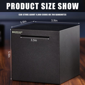 Hizgo indestructible metal saving box laser welded for durability and shine