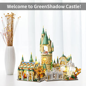 HJPLPXH completed scene showcases the grand castle architecture and storytelling potential.