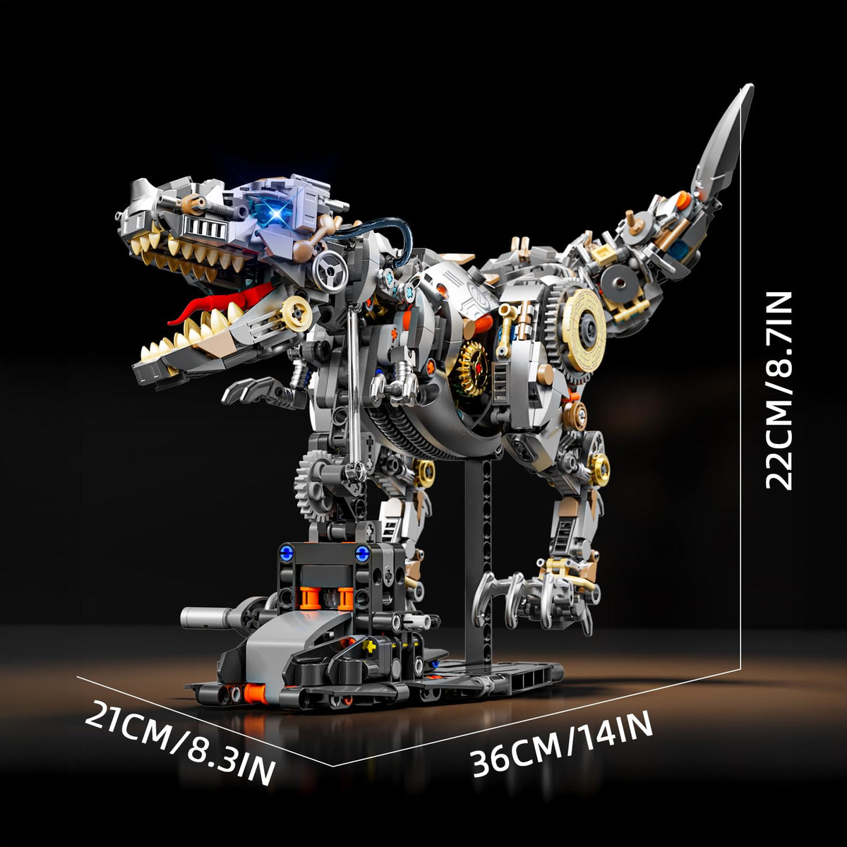 HJPLPXH Assembled dimensions reveal a compact, eye-catching decor piece.
