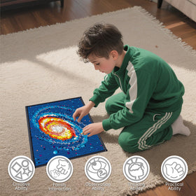HJPLPXH Milky Way Galaxy clear instructions guide enjoyable step-by-step building.