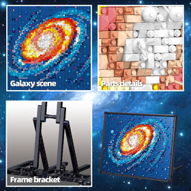 HJPLPXH Milky Way Galaxy table art display ready for home or office.