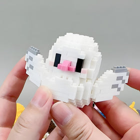 HJPLPXH parrots mini block set build process: engaging steps promote patience