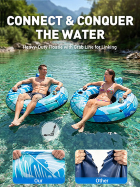 HLDIRECT ergonomic backrest supports comfortable lounging on water