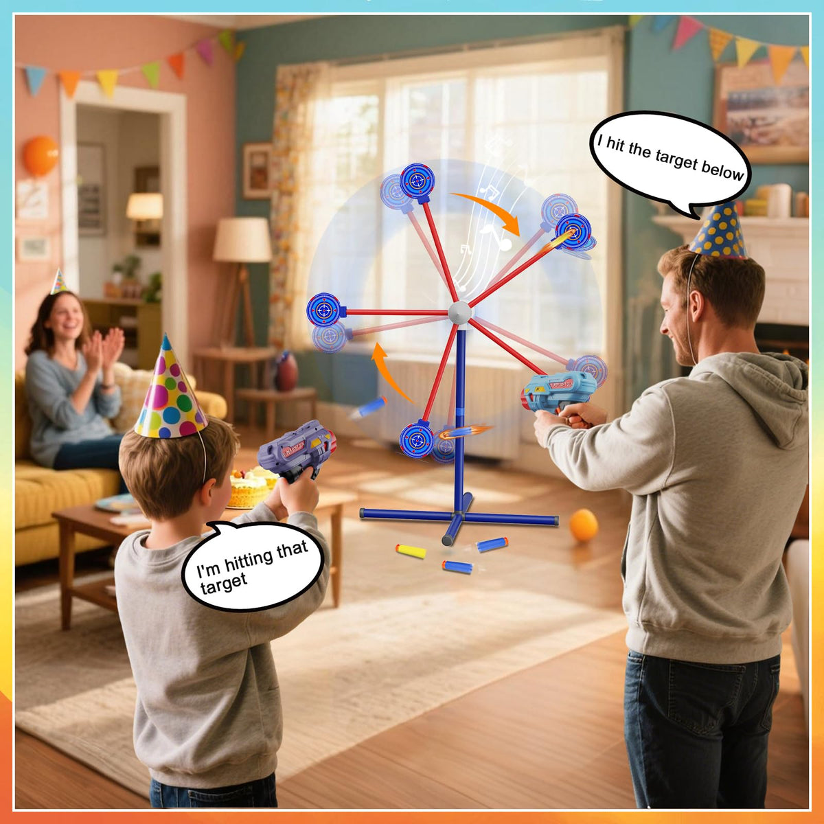 HLDYA soft foam darts designed for safe indoor and outdoor use