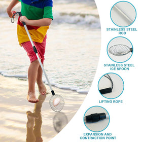 Hlimior aluminum pole is lightweight yet strong for long beach sessions.