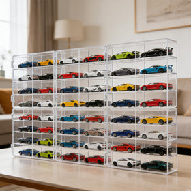 Hlimior packaged six display cases ready for storage