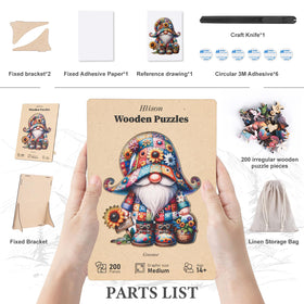 Hlison wooden puzzle gift ready packaging ideal for gifting to loved ones