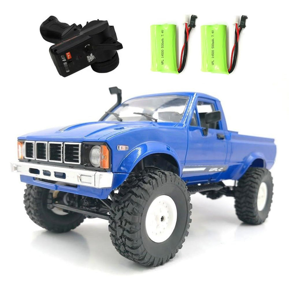 HLSFWDRIVE RC Crawler C24 front view shows balanced weight for stable off-road control.