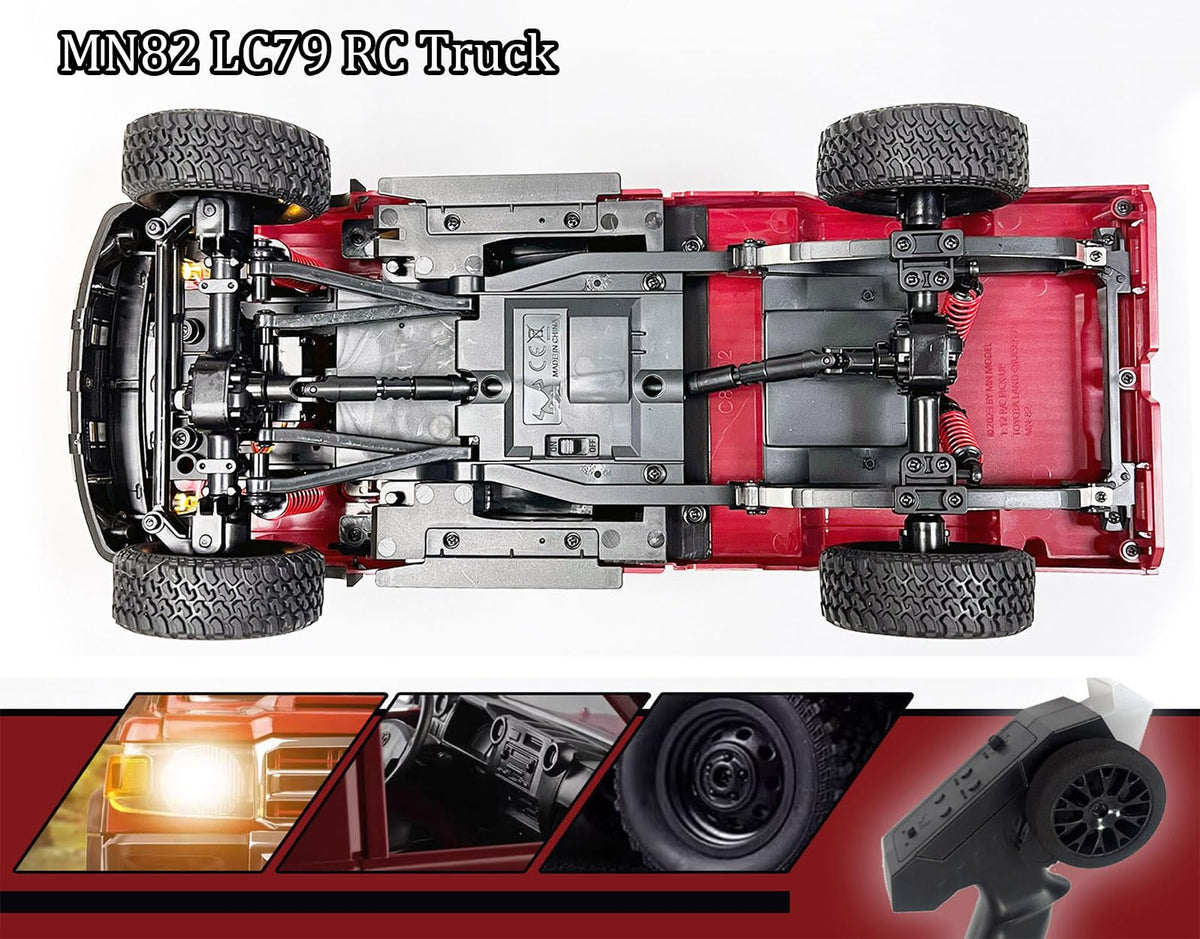 HLSFWDRIVE rugged chassis detail emphasizes durable build for rocky surfaces.