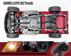 HLSFWDRIVE rugged chassis detail emphasizes durable build for rocky surfaces.