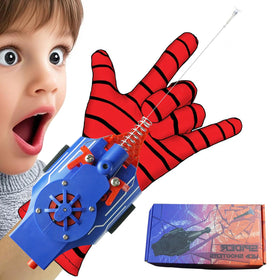 HNCSFW Spider Silk Launcher blue showing an 8ft launch distance for active play