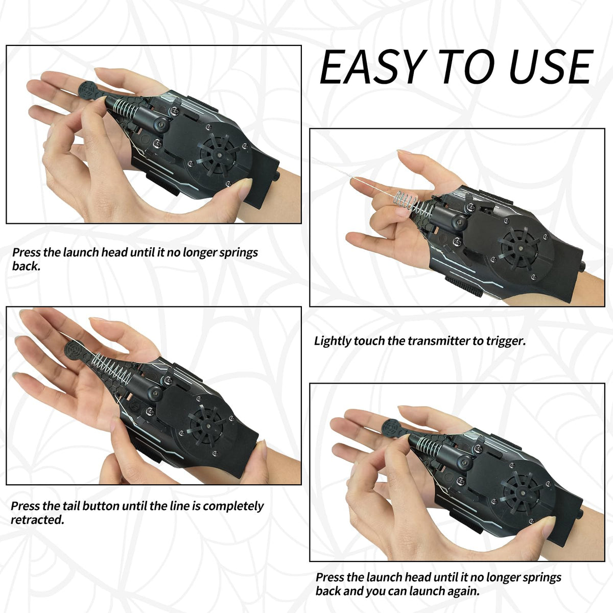 HNCSFW Spider Silk Launcher compact design fits in small bags.