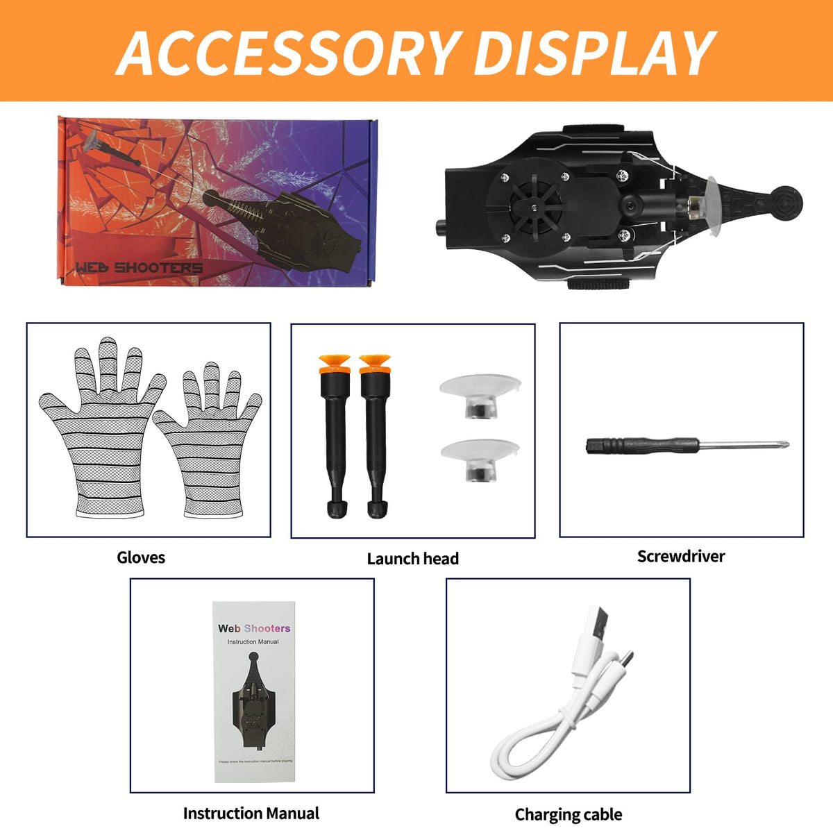 HNCSFW Spider Silk Launcher with attachments demonstrating versatile gameplay.