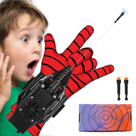 HNCSFW Spider Silk Launcher front view ready for kid-friendly play with 8ft reach.