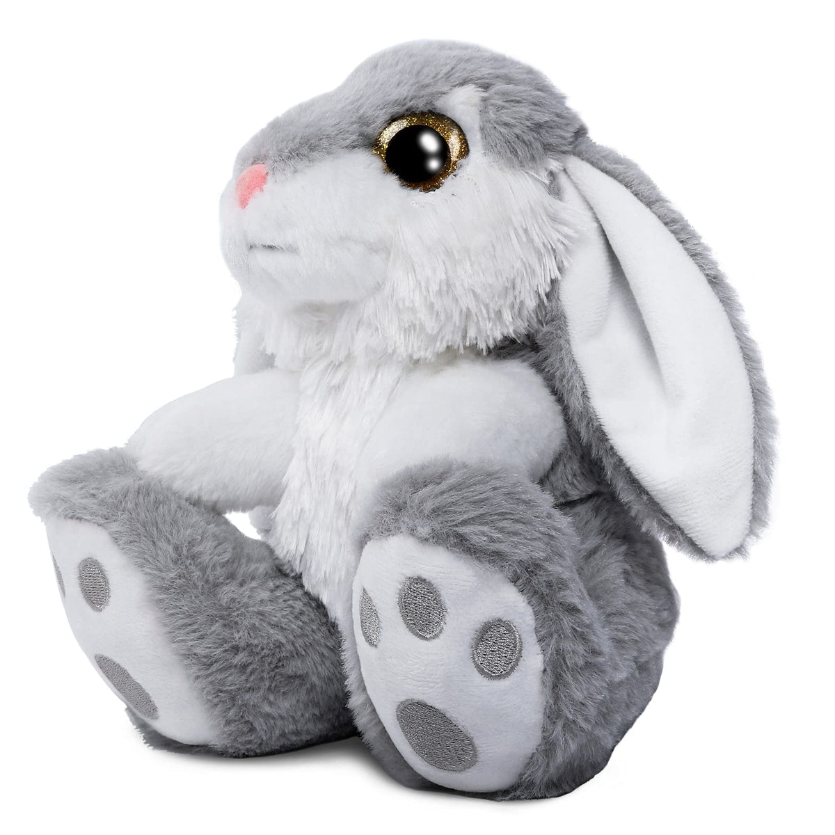 HO-EF pink-grey bunny plush texture, soft and cuddle-worthy for calm moments.
