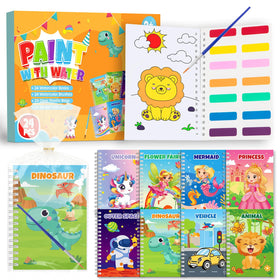 Hoarecal 24-water-coloring-books dinosaur pages for mess-free, imaginative play.