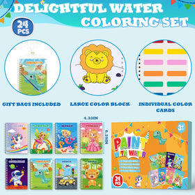 Hoarecal 24-water-coloring-books unicorn pages encourage creative expression.