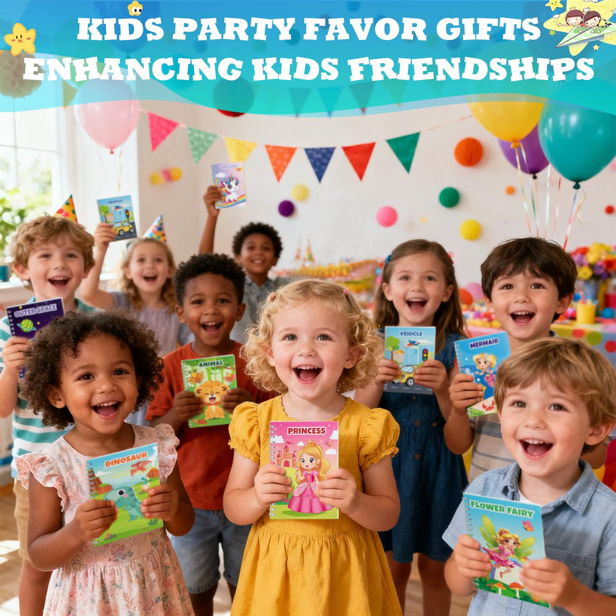 Hoarecal premium gift bags with gold ribbons elevate party favors.