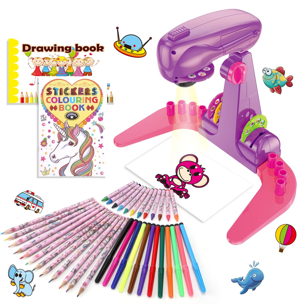 Hoarosall drawing projector for kids with sharp projection to guide art