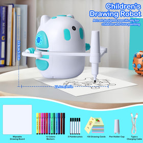 Hoarosall drawing robot Montessori-inspired learning supports early skills.
