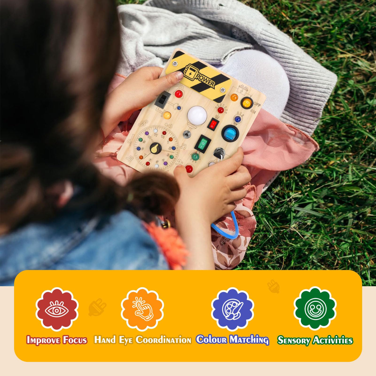 Hoarosall durable sensory travel toy for planes and cars
