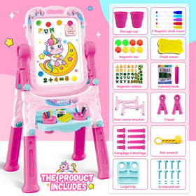Easy assembly guide for Hoarosall easel in pink