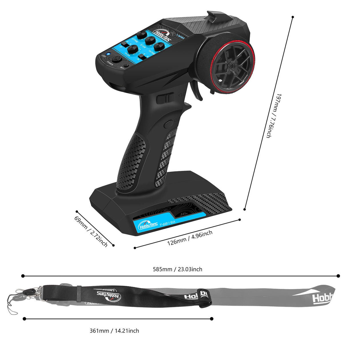 Hobby Fans RC receiver shown as the compatible partner for reliable link