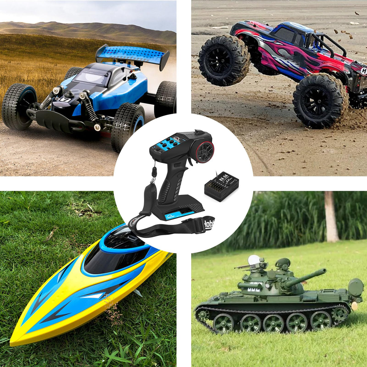 Hobby Fans RC system ideal for cars, boats, tanks and robots