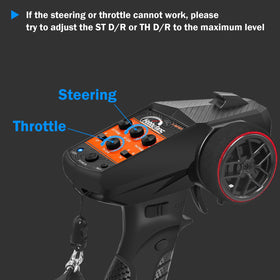 Hobby Fans RC transmitter with adjustable neck strap for comfort.