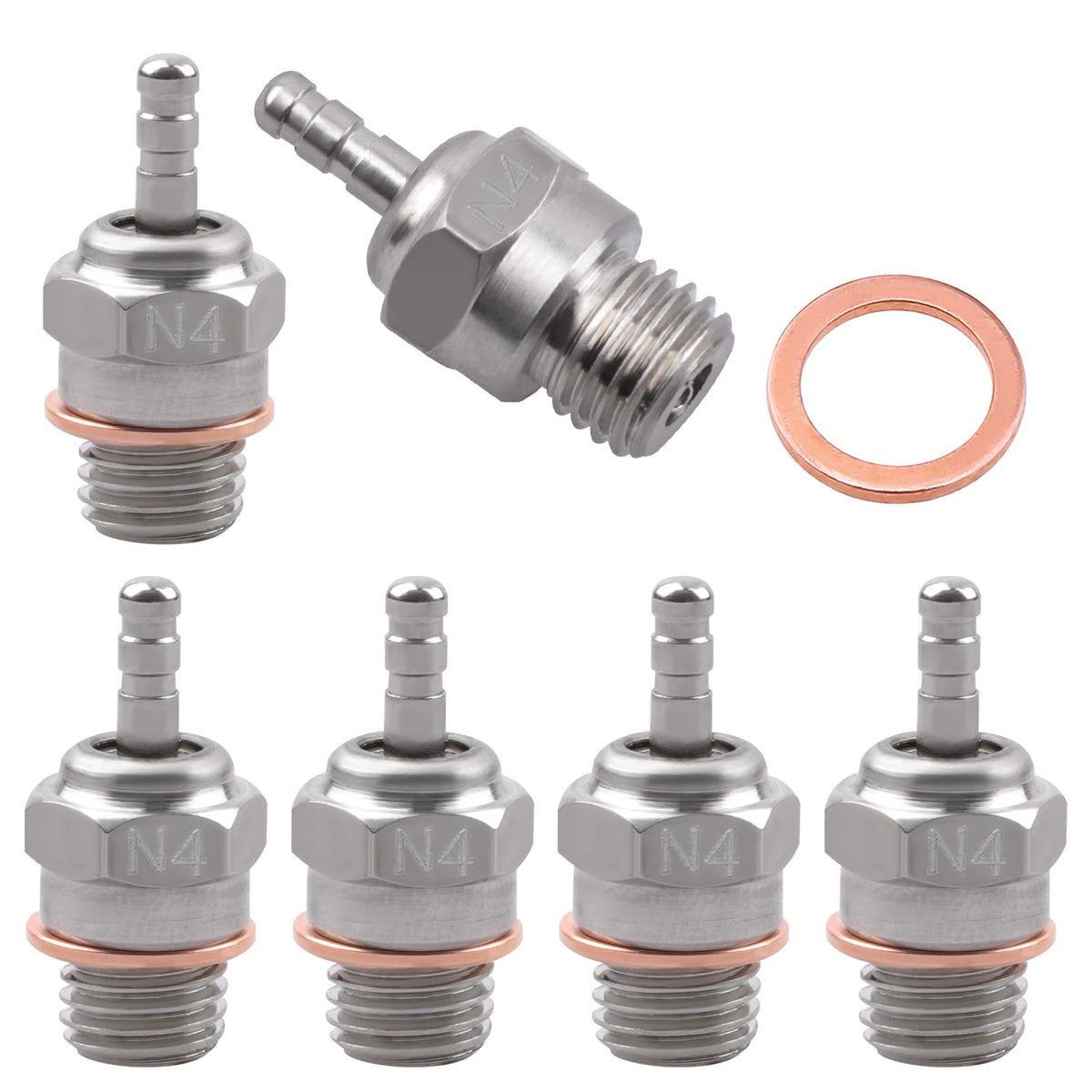 Hobbypark 70117 glow plug 4 N4 Medium Hot for smoother idle