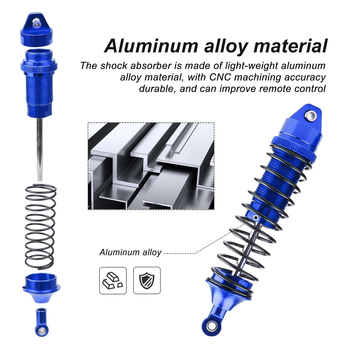 HobbyPark threaded bodies enable adjustable spring rate and travel