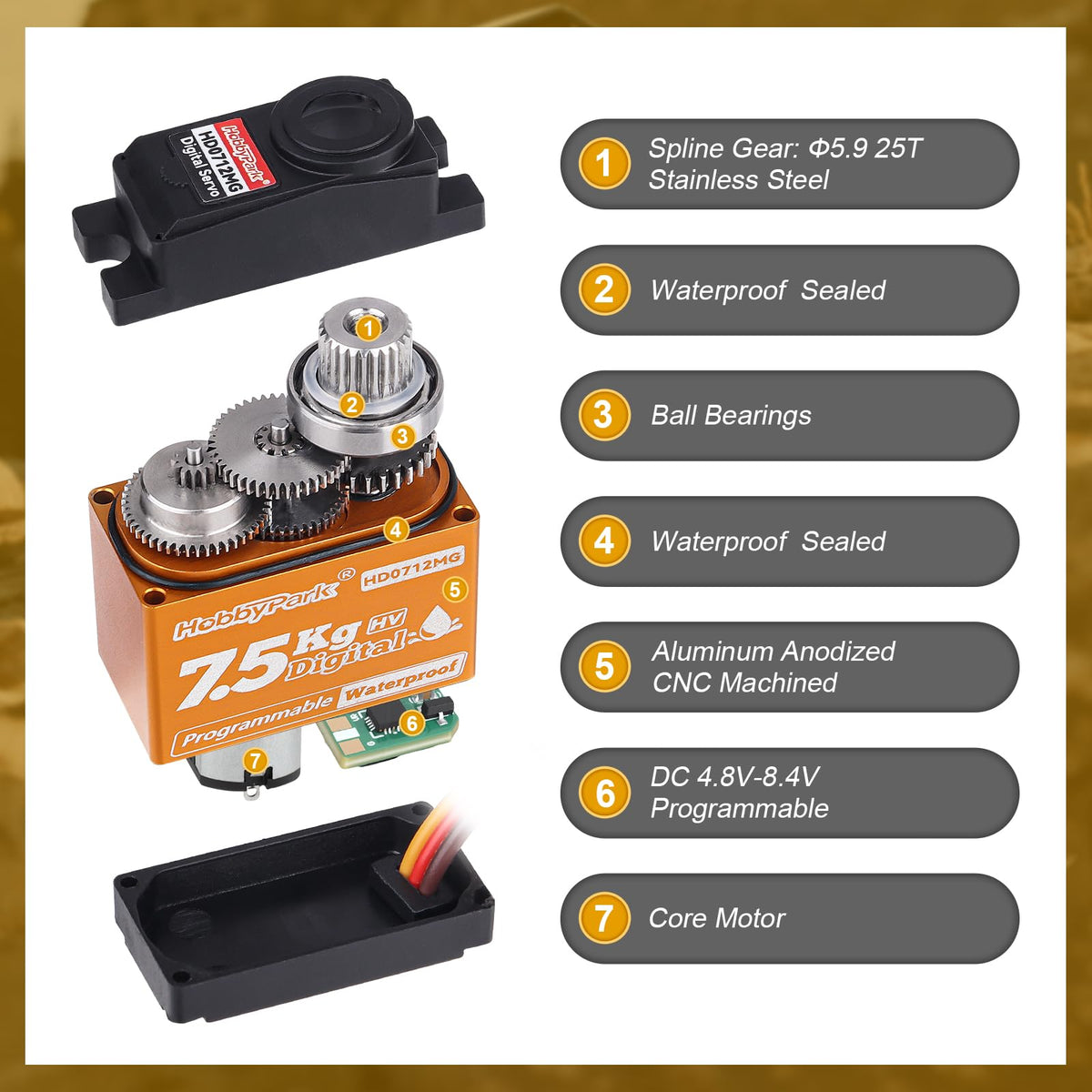 HobbyPark Arduino-compatible servo enables easy DIY robotics projects.