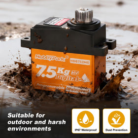 HobbyPark high-torque digital RC servo suitable for precise steering.