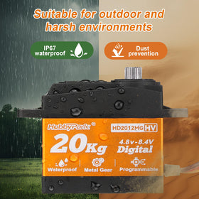 HobbyPark metal gear servo teeth offer durable performance under load.