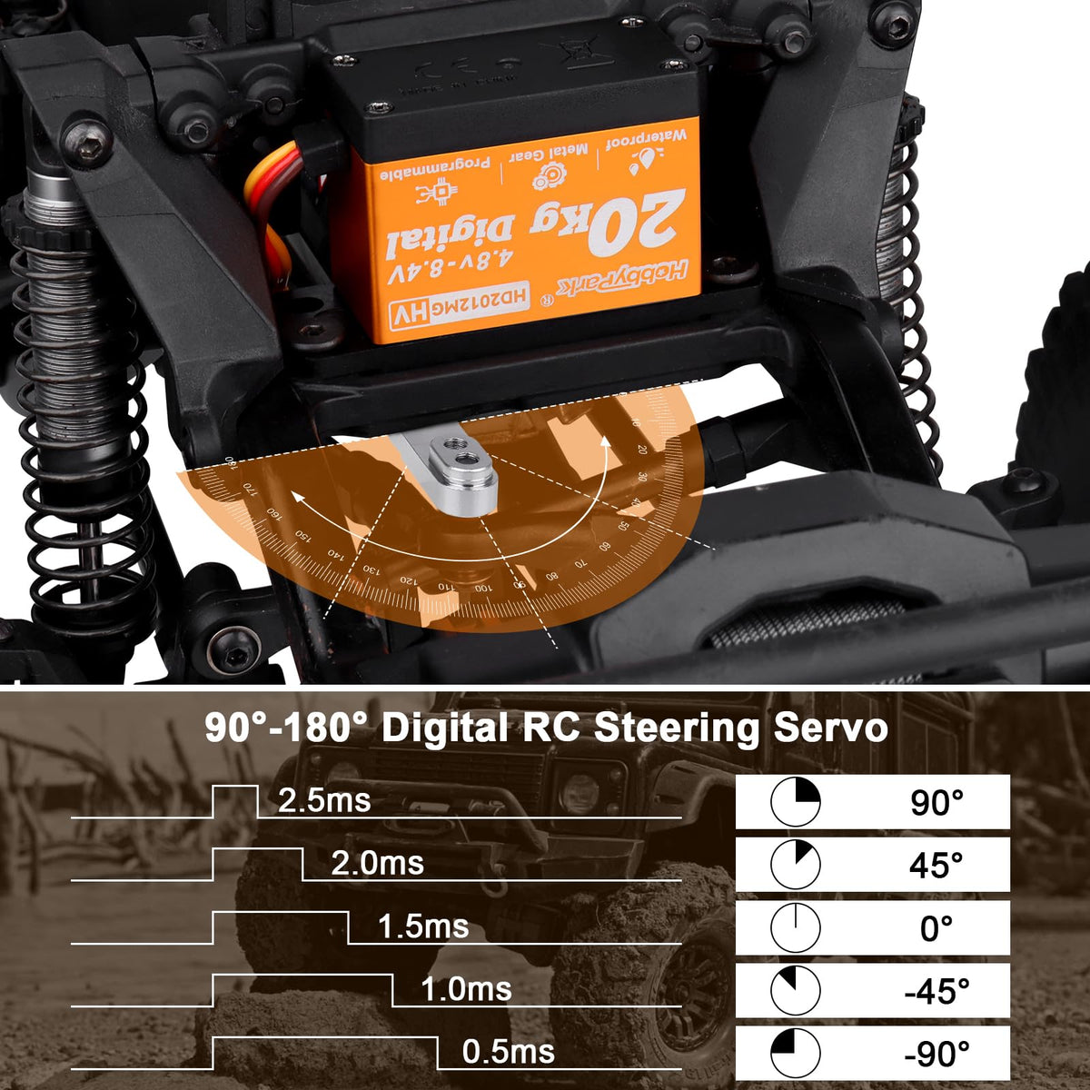 HobbyPark RC car robot DIY mount supports versatile configurations.