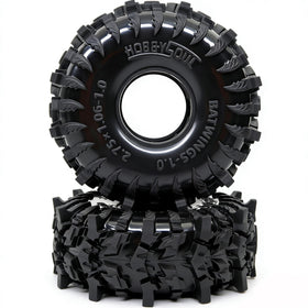 Hobbysoul 1.0 batwings fitment on an RC crawler showing beadlock compatibility.