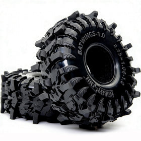 Hobbysoul 1.0 batwings tread detail emphasizes durable soft compound for all-terrain grip.