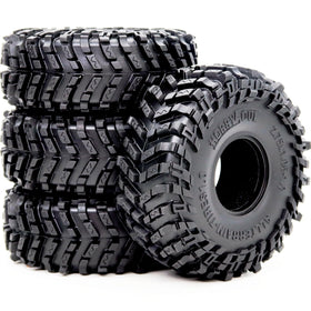 Hobbysoul 70mm 1.0 tire outer diameter enhances obstacle clearance for RC crawlers.