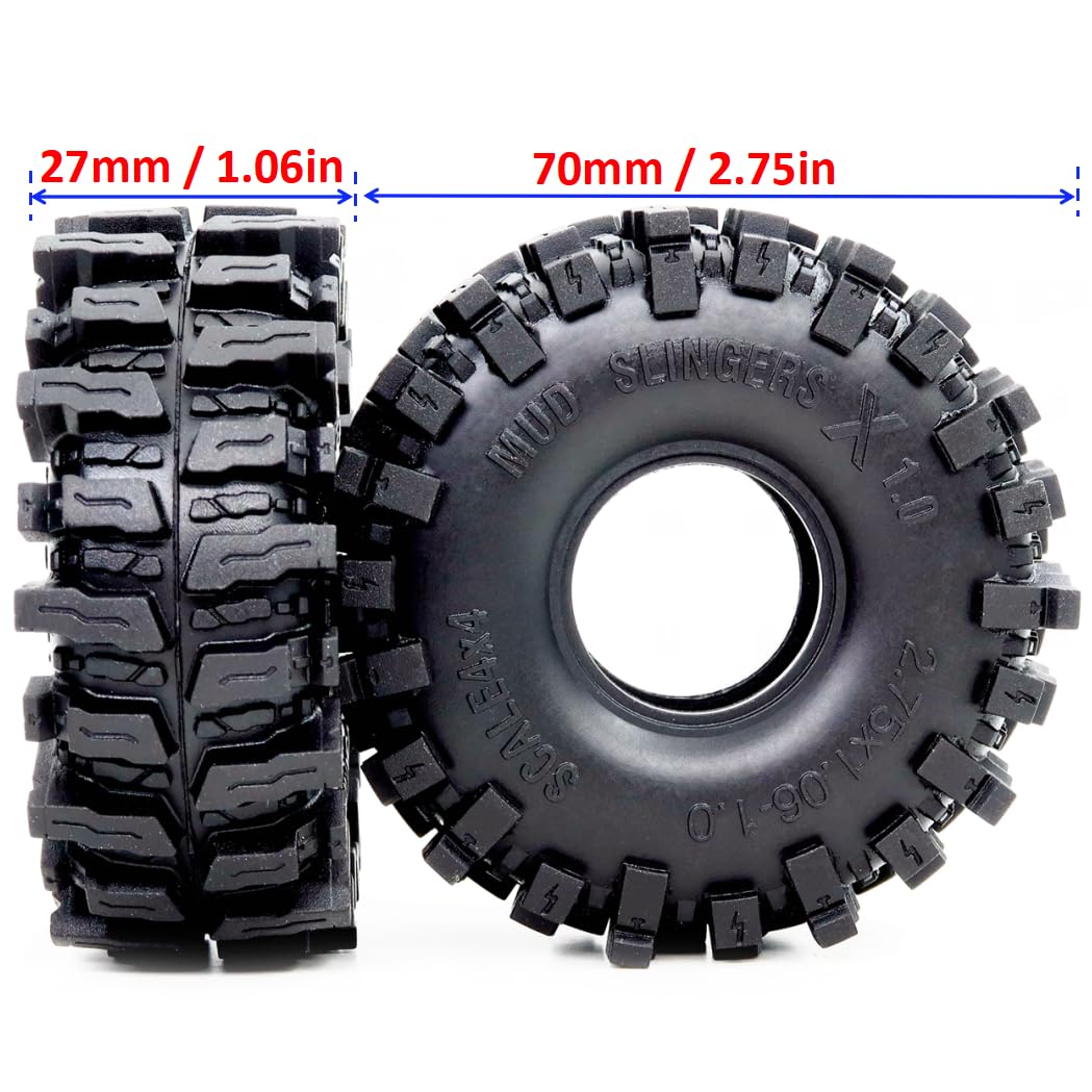 Hobbysoul Mud Slingers 70mm tire demonstrates soft sticky compound for reliable traction