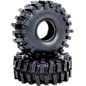 Hobbysoul 70mm tires fit 1.0 beadlock wheels on SCX24 and TRX4M upgrades