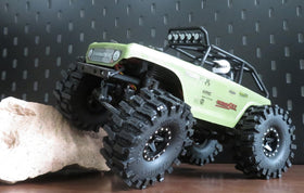 Hobbysoul 70mm mud-slingers tire designed for micro crawlers with 1.0 beadlock wheels