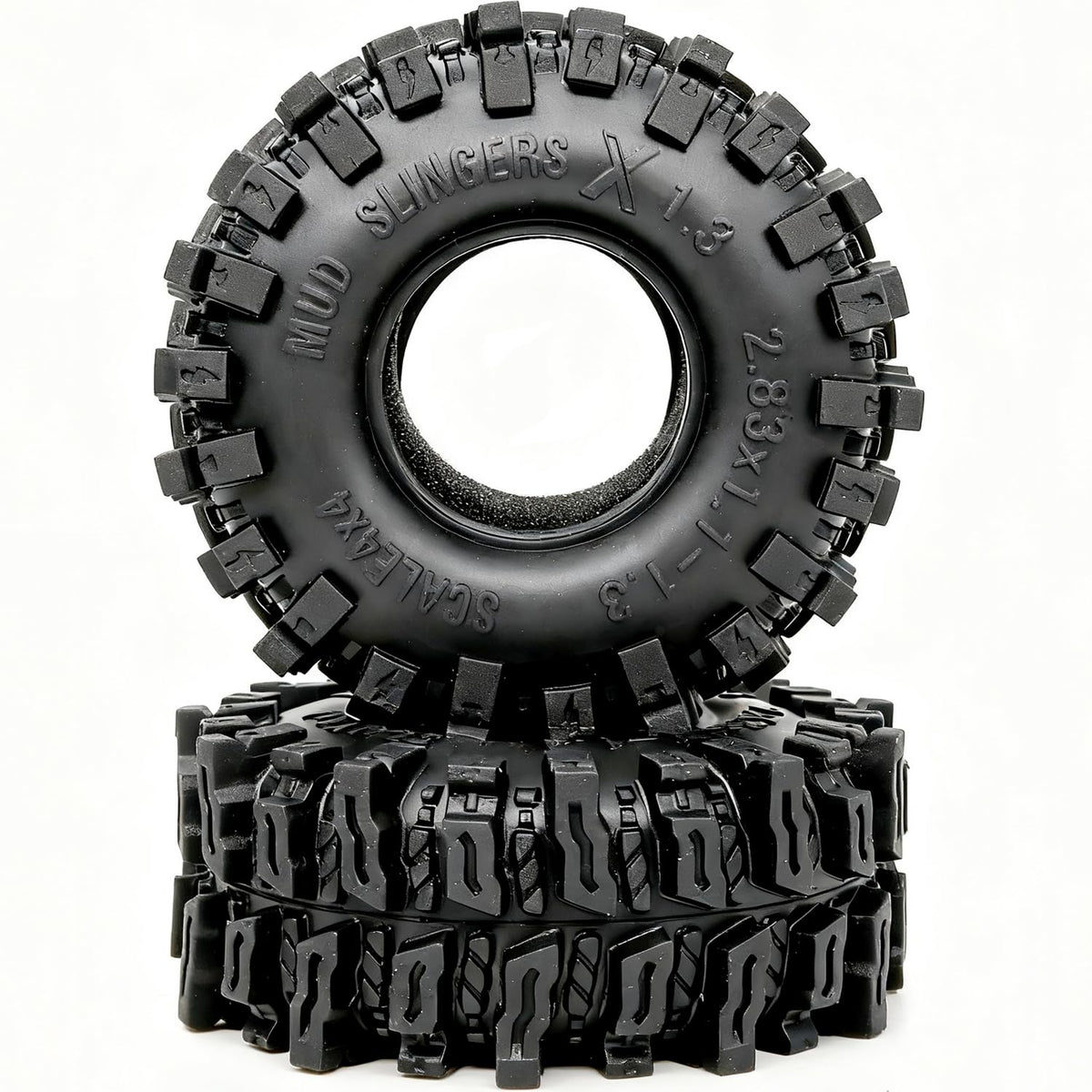Hobbysoul mud-slingers provide solid grip on varied terrains.