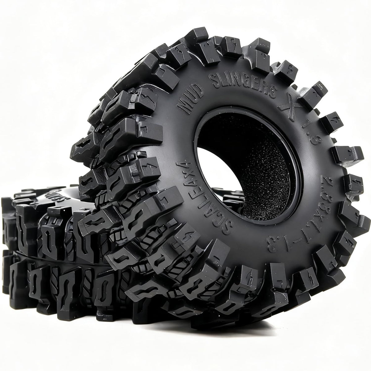 Hobbysoul 1.3 tires may require bumper trimming for clearance.