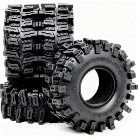 Hobbysoul RC tires 72mm x 28mm deliver strong grip on loose terrain.