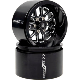 Hobbysoul wheel fits TRX4 AMG 6x6 chassis.